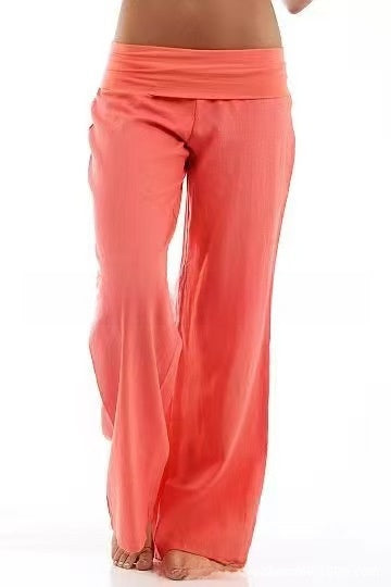 Wide-leg elastic waist pants, photo 6