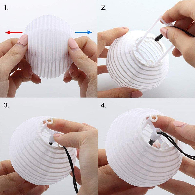 Solar Outdoor Cloth Lantern String