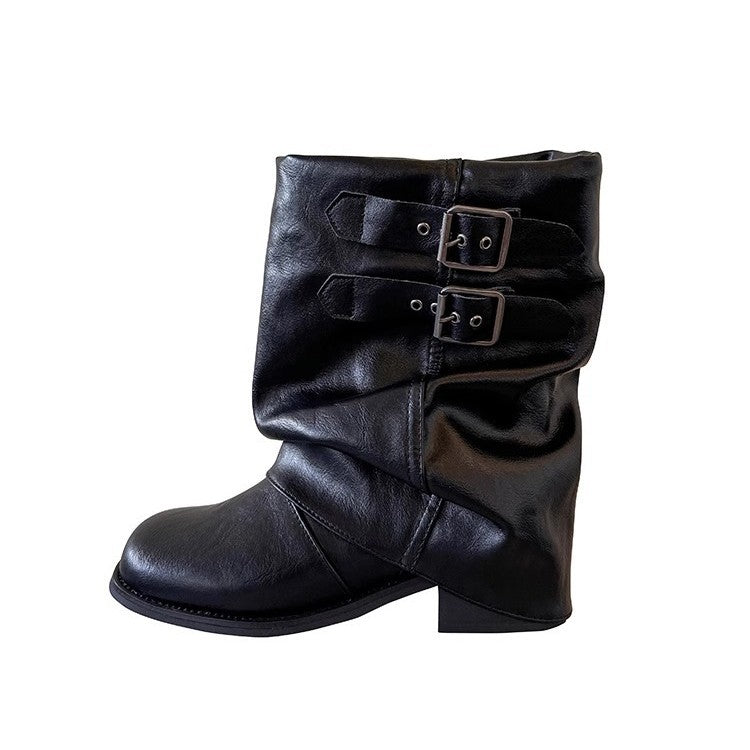 Platform ankle boots