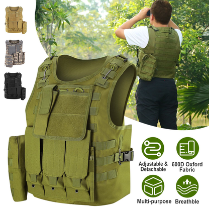 Adult Tactical Vest for Airsoft and Paintball