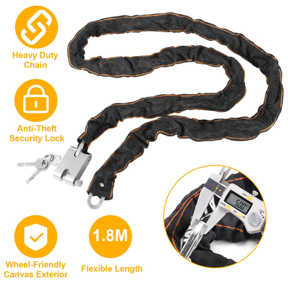 1.8M Heavy-Duty Bike Chain Lock