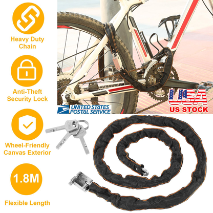 1.8M Heavy-Duty Bike Chain Lock