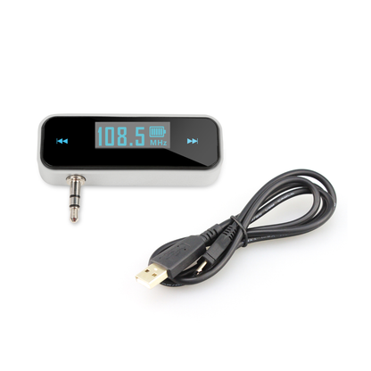 Wireless FM Transmitter for 3.5mm Audio Devices