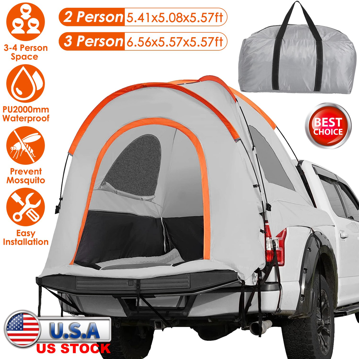 Waterproof Windproof Pickup Truck Bed Tent
