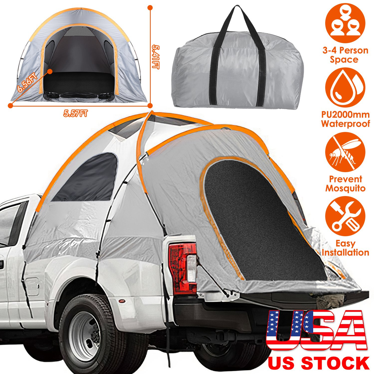 Waterproof Windproof Pickup Truck Bed Tent