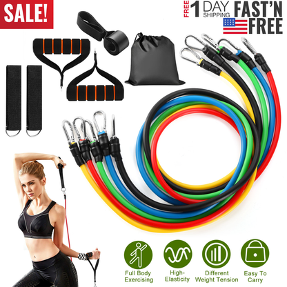 11-Piece Resistance Bands Workout Set