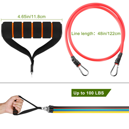 11-Piece Resistance Bands Workout Set