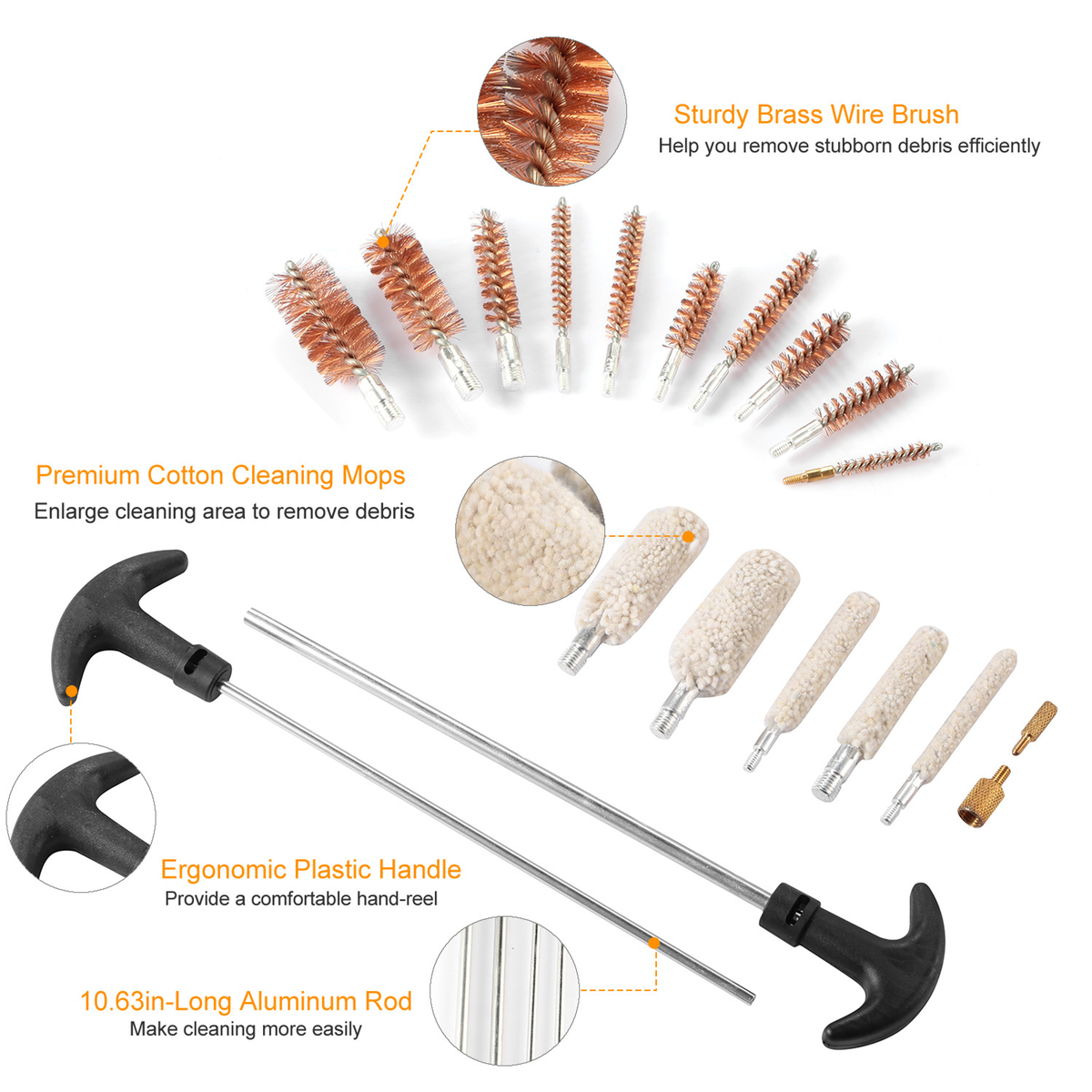 126-Piece Universal Gun Cleaning Kit