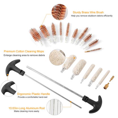 126-Piece Universal Gun Cleaning Kit