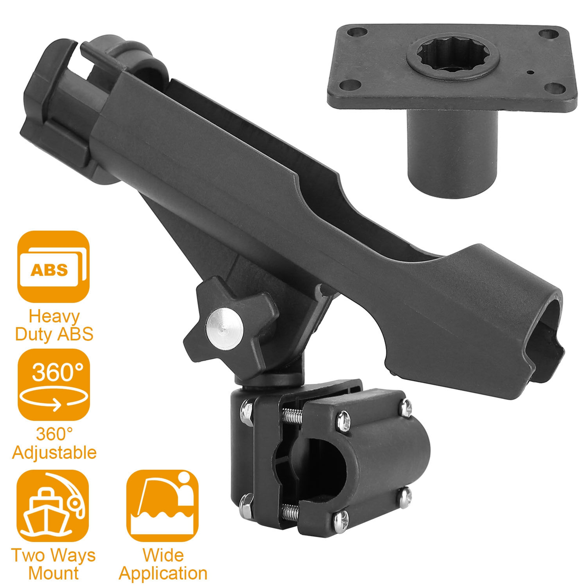 Boat Fishing Rod Holder 360-Degree ABS