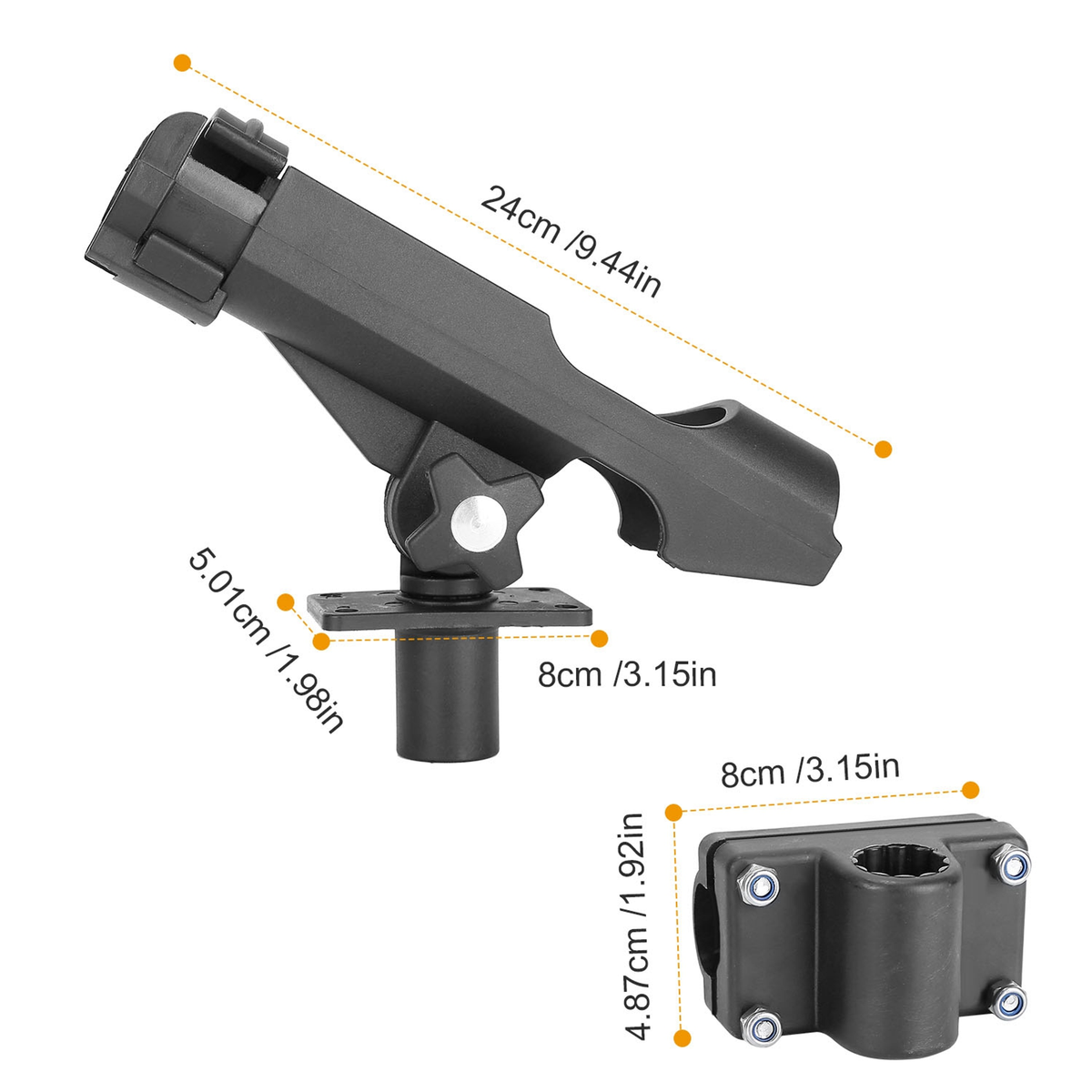 Boat Fishing Rod Holder 360-Degree ABS