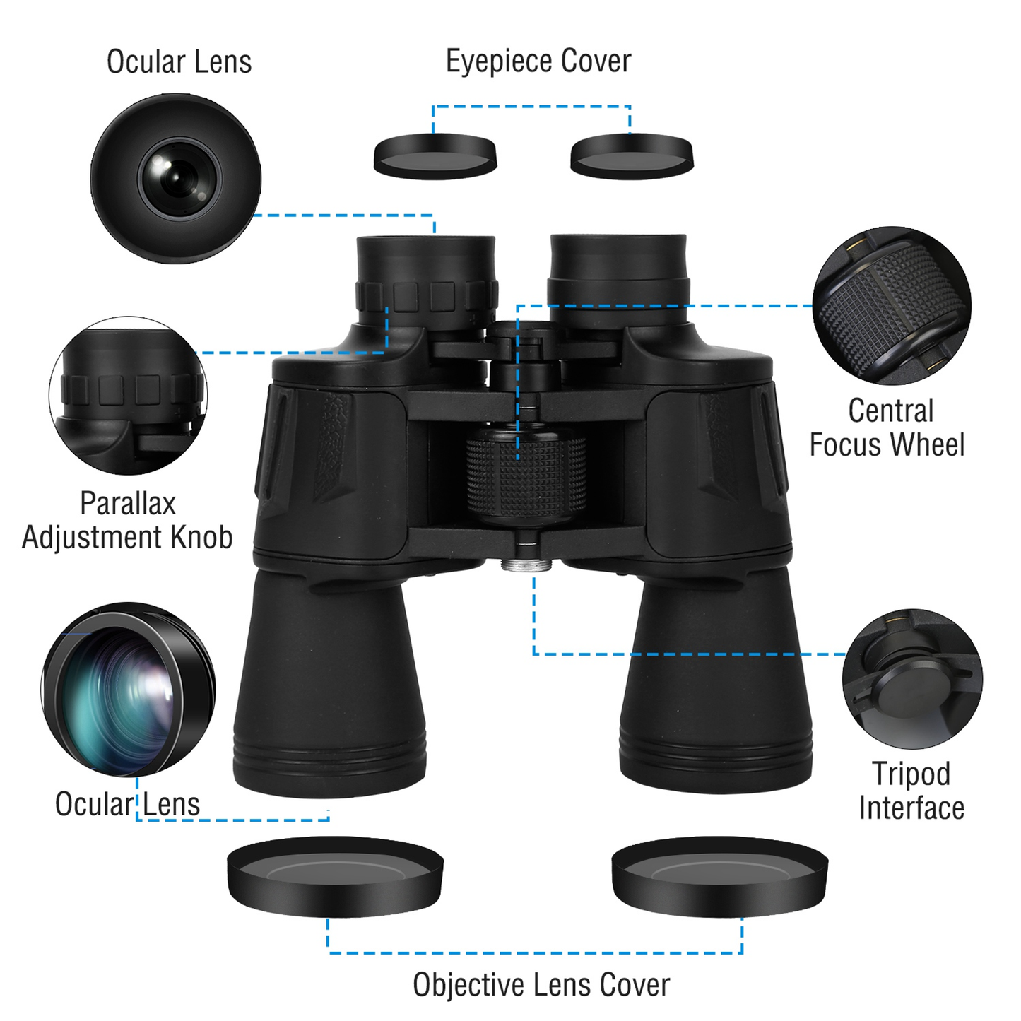 20x50 Binoculars Waterproof High Power