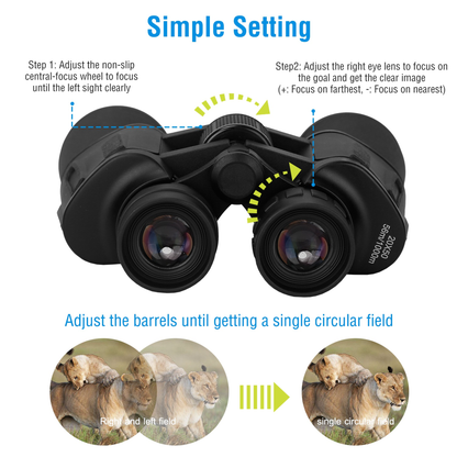 20x50 Binoculars Waterproof High Power