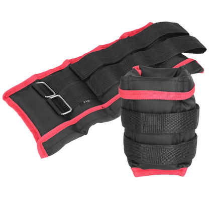 Adjustable Ankle and Wrist Weights Set 2.2 and 4.4 lb Pairs