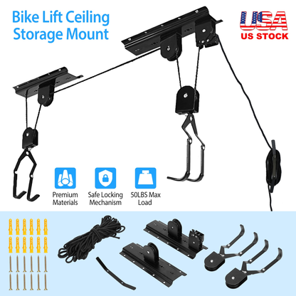 Bike Lift Ceiling Storage Hoist