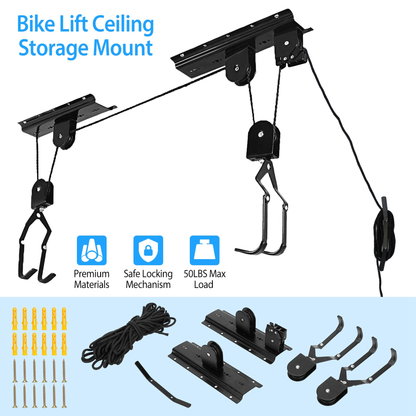 Bike Lift Ceiling Storage Hoist