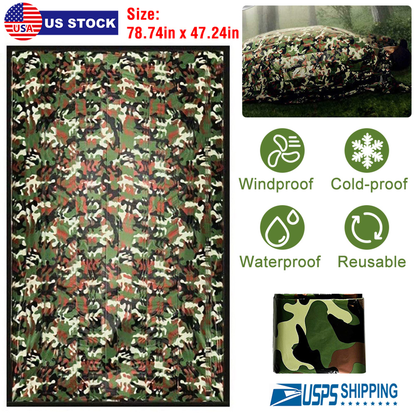 Emergency Camping Sleeping Bag, Waterproof Thermal
