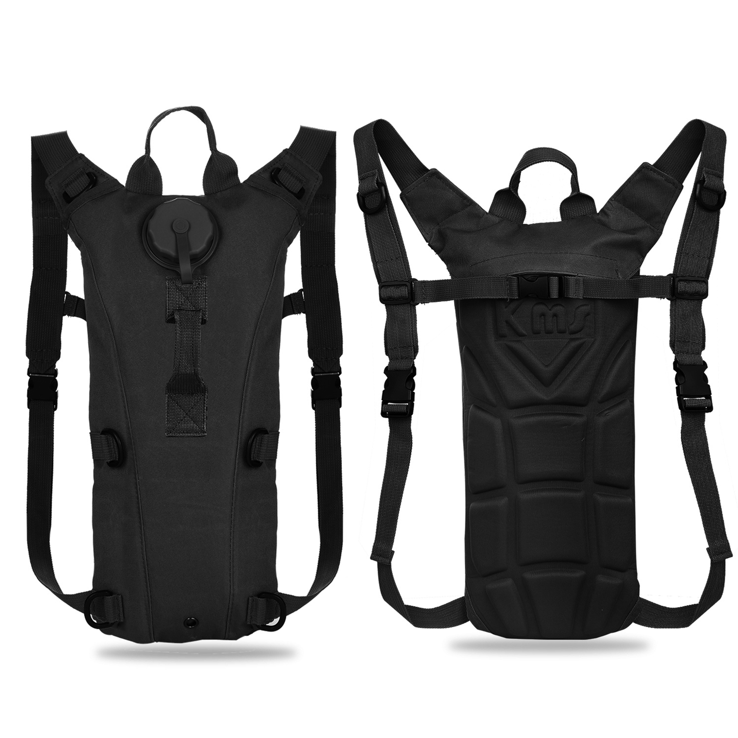 Tactical Hydration Pack with 3L Water Bladder, Black