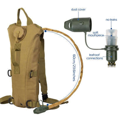 Tactical Hydration Pack 3L, Khaki