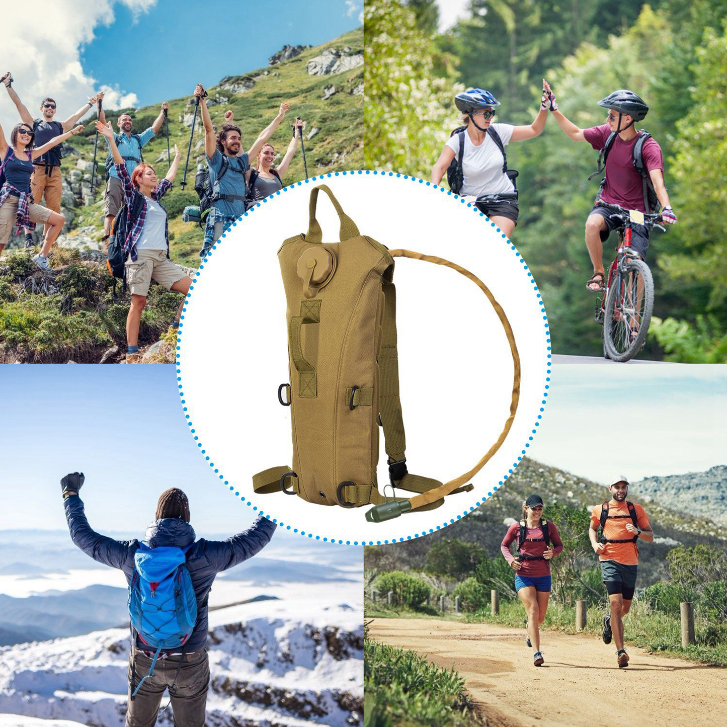 Tactical Hydration Pack 3L, Khaki
