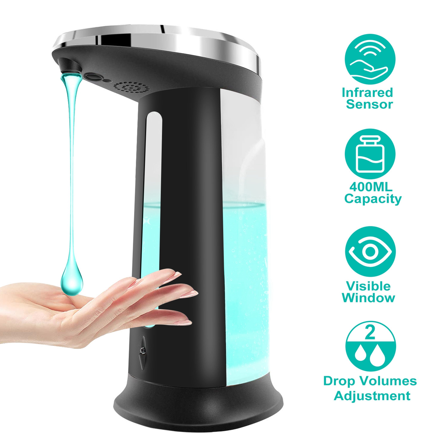 Touchless Automatic Soap Dispenser, 400ml Sensor
