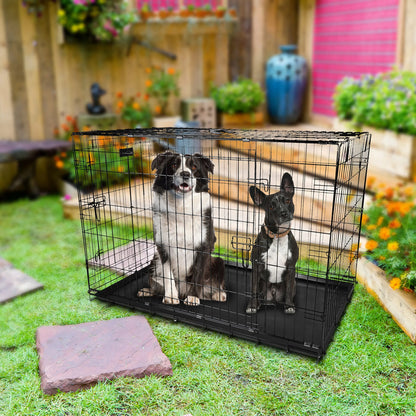 48inches Dogs Crate Folding Metal Pets