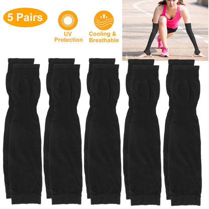 Cooling UV Protection Arm Sleeves, 5 Pairs