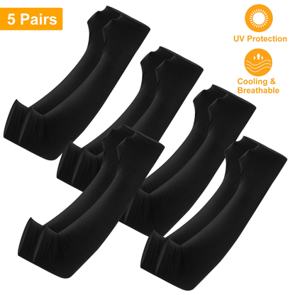 Cooling UV Protection Arm Sleeves, 5 Pairs