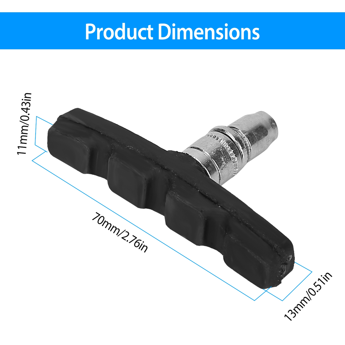 5 Pairs V-Brake Bike Brake Pads