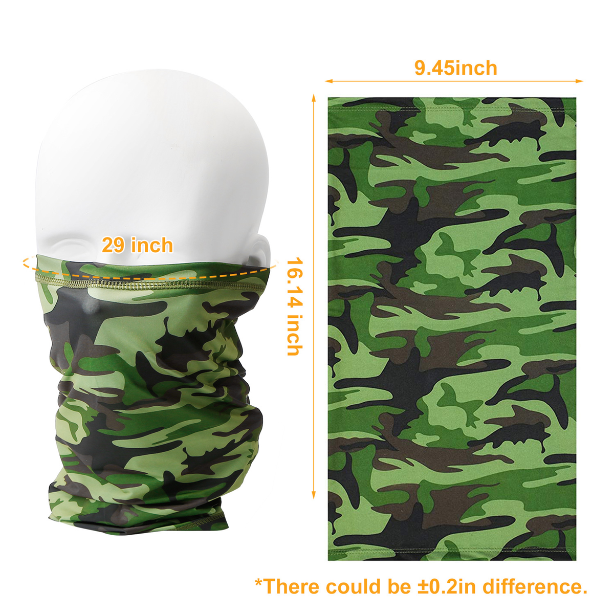 Neck Gaiter UV Face Mask, 6-Pack