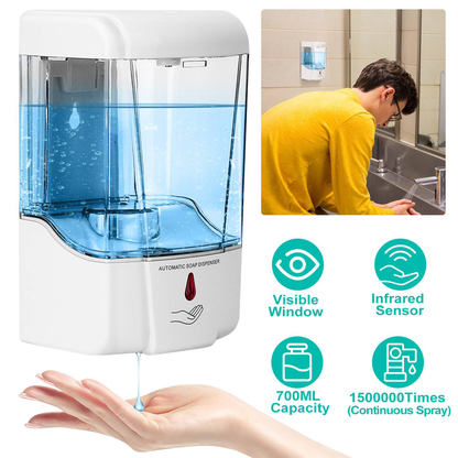 Automatic Soap Dispenser 700ml Wall-Mounted, Touchless