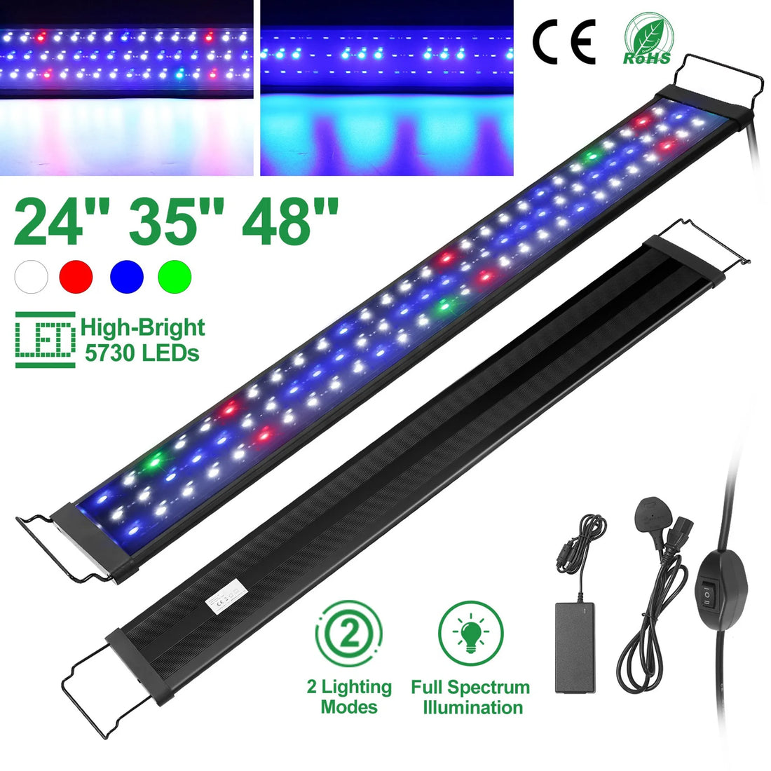 LED Aquarium Light Multi-Color Full Spectrum
