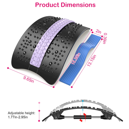 Adjustable Back Stretcher for Lower Lumbar Support