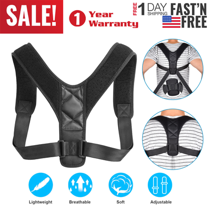 Adjustable Back Support Posture Brace Belt