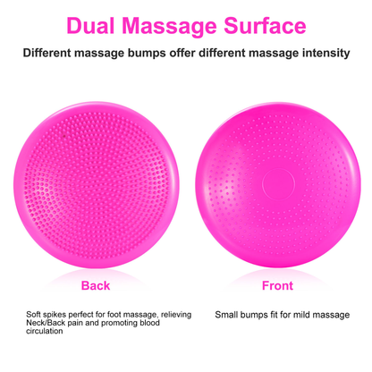Inflatable Balance Disc Wobble Cushion (Hot Pink)
