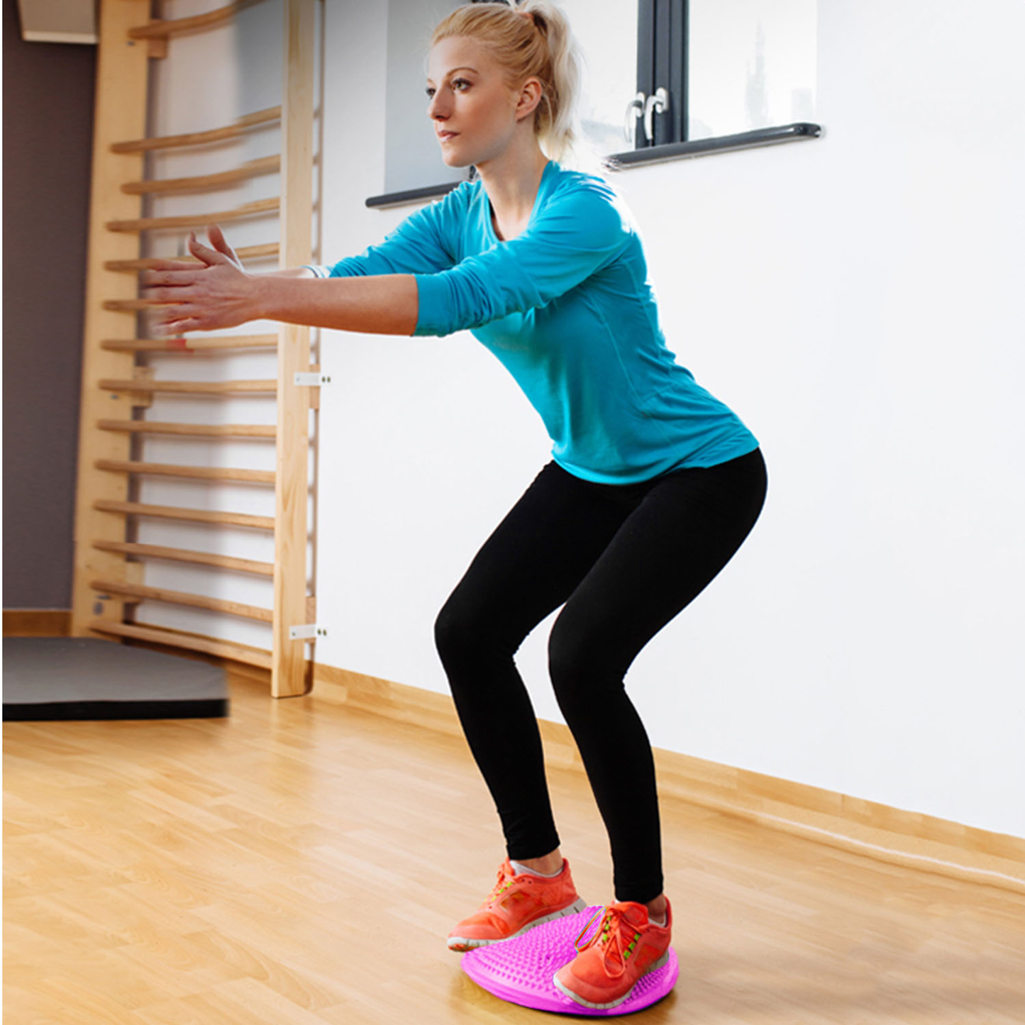Inflatable Balance Disc Wobble Cushion (Hot Pink)
