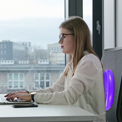 Inflatable Balance Disc Wobble Cushion (Purple)