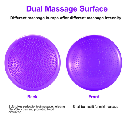 Inflatable Balance Disc Wobble Cushion (Purple)