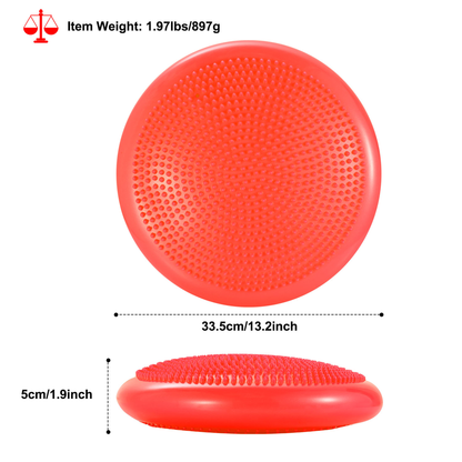 Inflatable Stability Balance Disc - Red