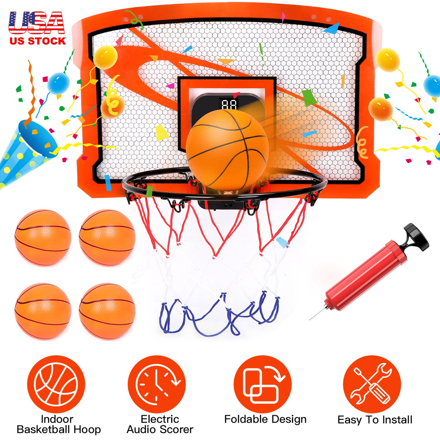 Indoor Mini Basketball Hoop Set