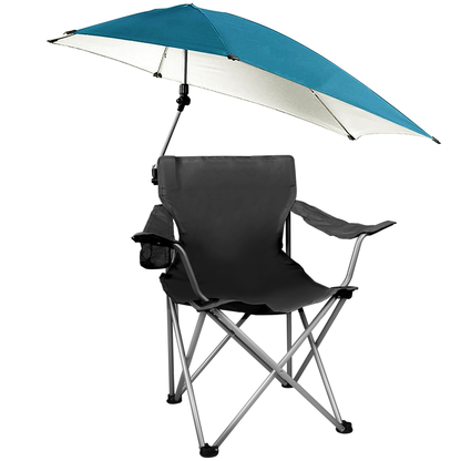 Foldable Beach Canopy Chair with UV Shade Umbrella