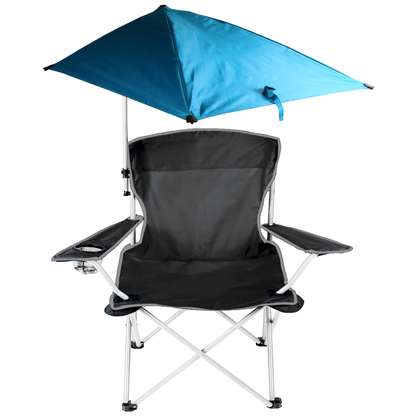 Foldable Beach Canopy Chair with UV Shade Umbrella