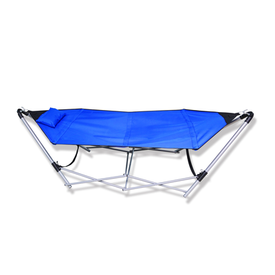 Foldable Camping Hammock with Carrying Bag - Blue