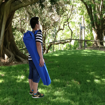 Foldable Camping Hammock with Carrying Bag - Blue