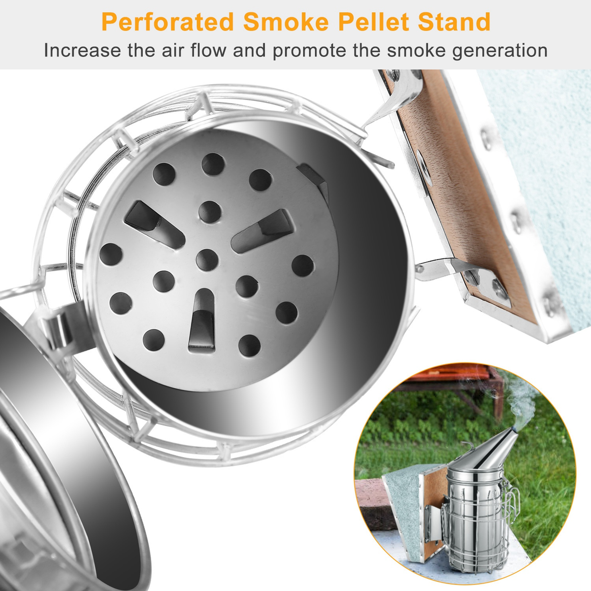Bee Hive Smoker 11-Inch Heavy Duty Stainless Steel