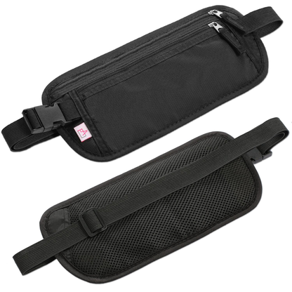 RFID-Blocking Travel Money Belt Waist Bag