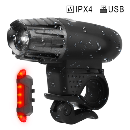 iMounTEK Bike Front Flashlight and LED Tail Lamp Set