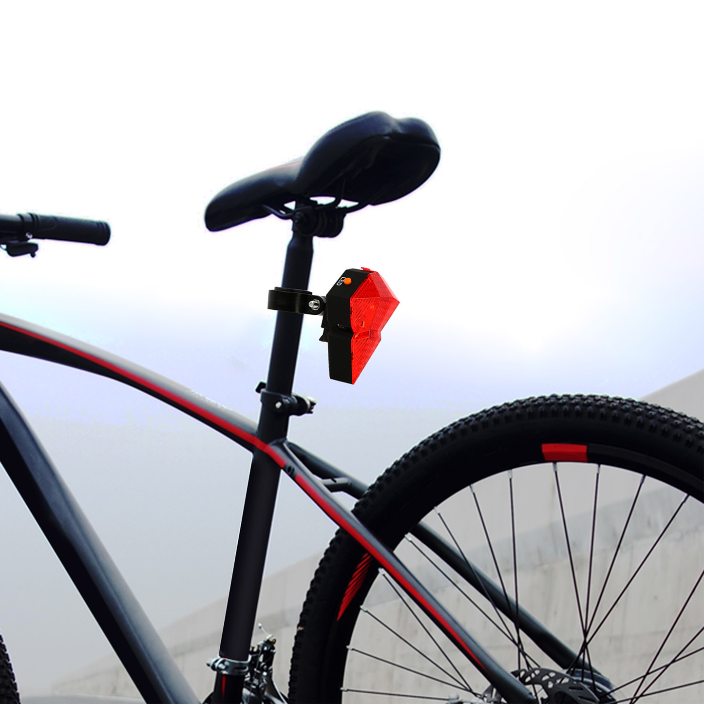 Rechargeable Red LED Laser Bike Taillight