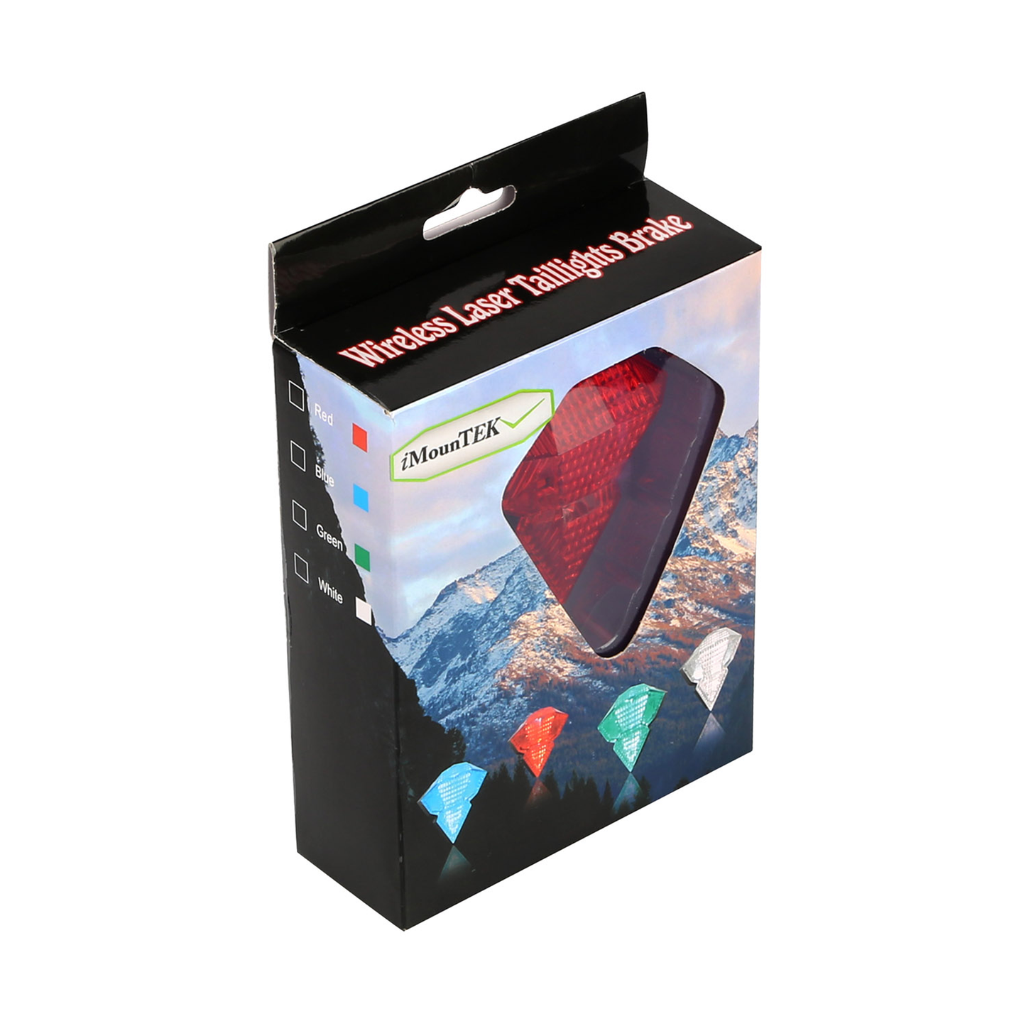 Rechargeable Red LED Laser Bike Taillight