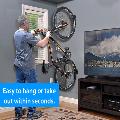 2Pcs Wall-Mount Vertical Bike Racks